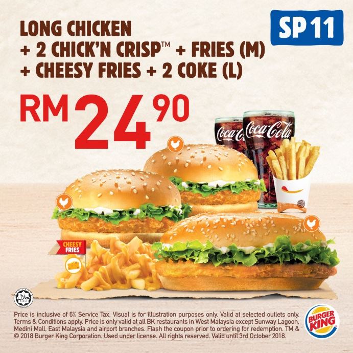 Sempat Lagi Korang Tunjuk Kupon Burger King Ni Di Kaunter Hari Ni
